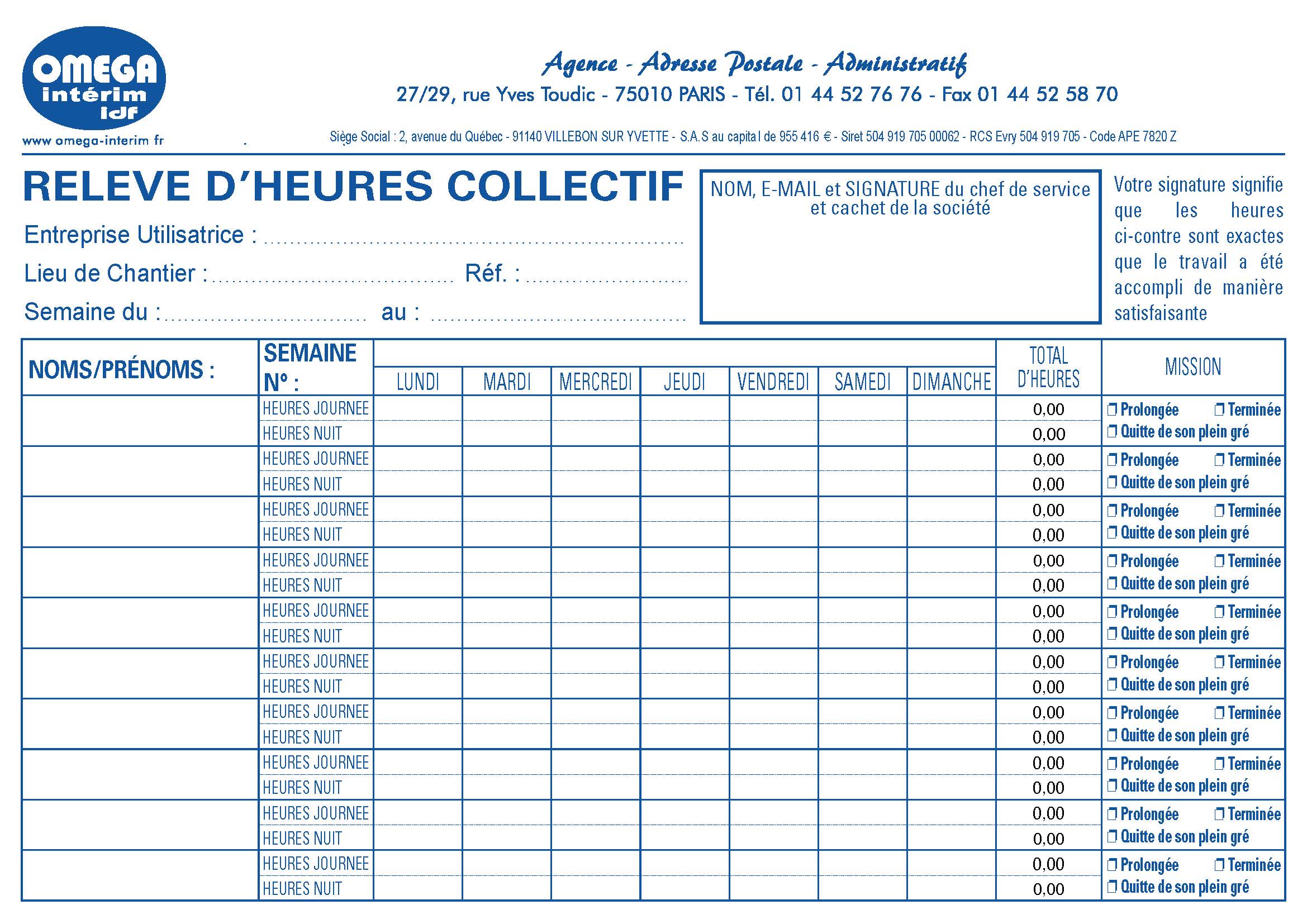 Télécharger le relevé d'heures collectif (modifiable)